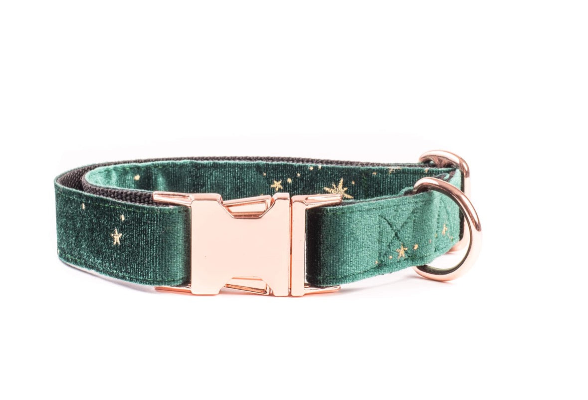 Crushed velvet dog collar hotsell